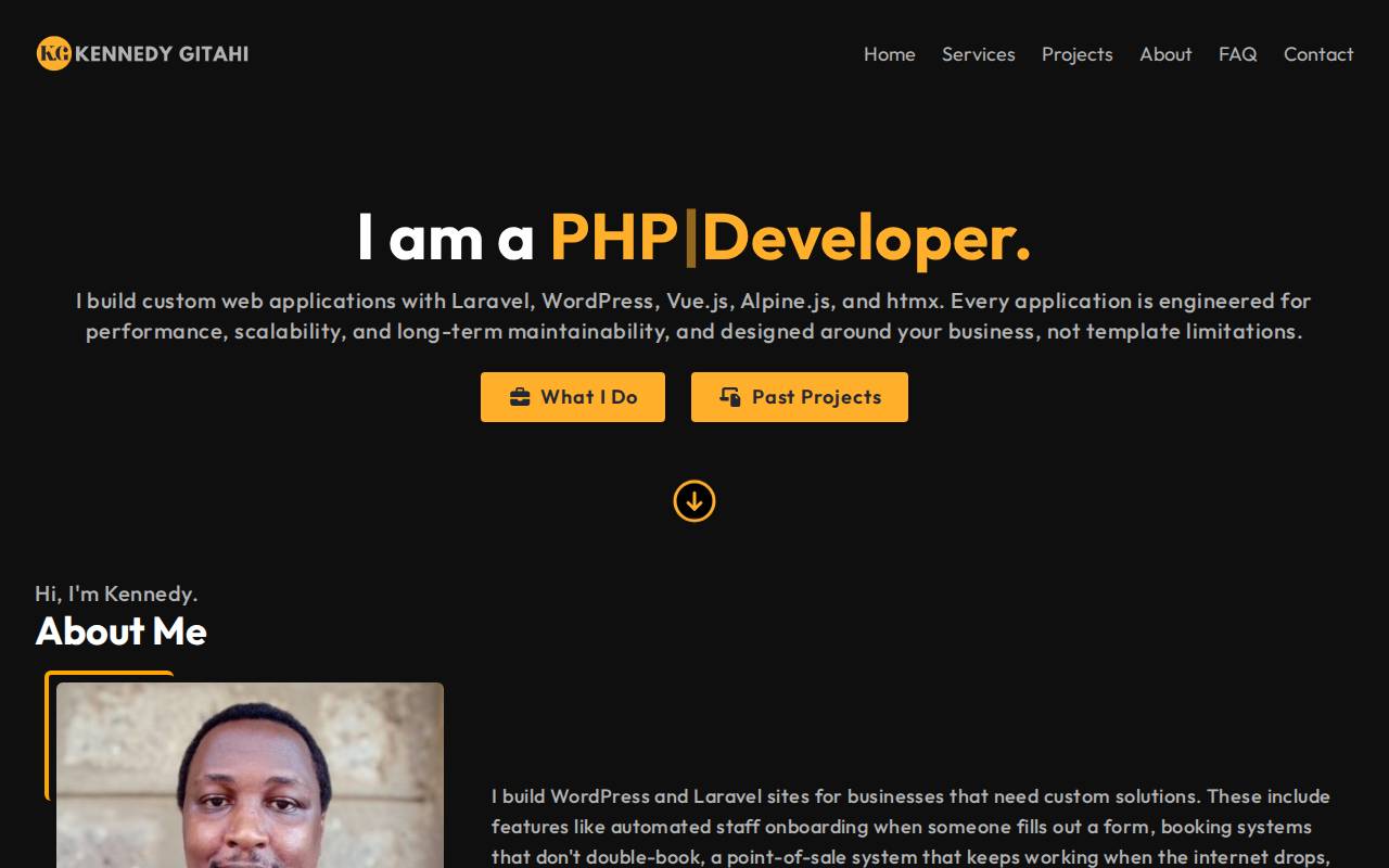Screenshot of kengitahi.netlify.app