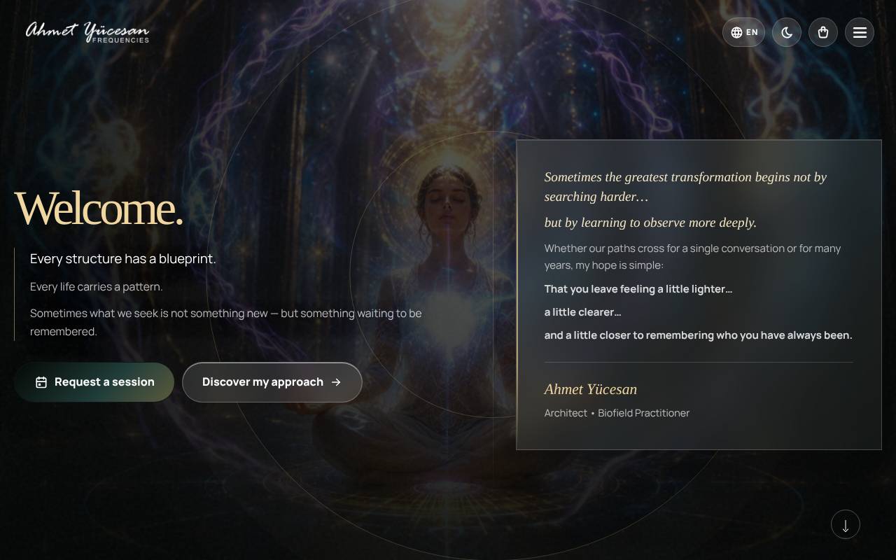 Screenshot of ahmetyucesan.com