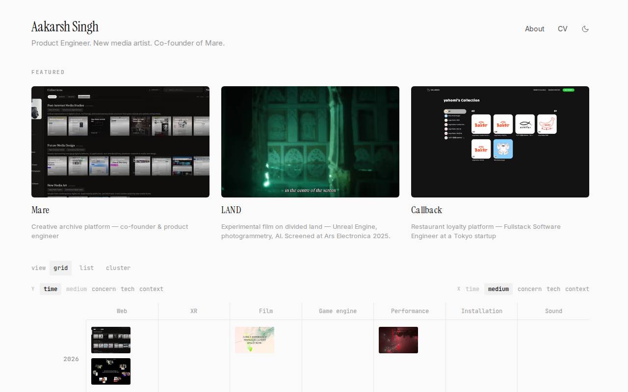 Screenshot of aakarsh.dev