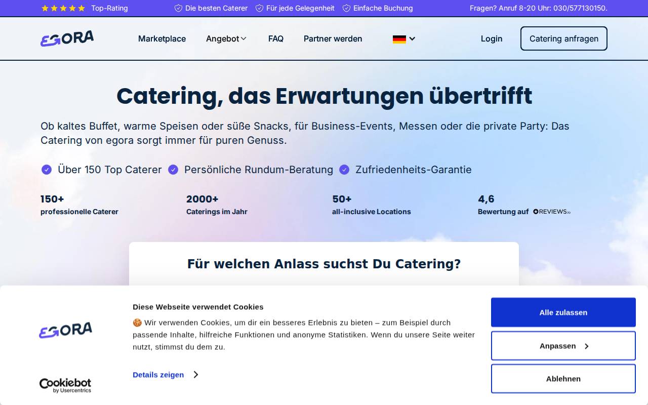 Screenshot of egora.online