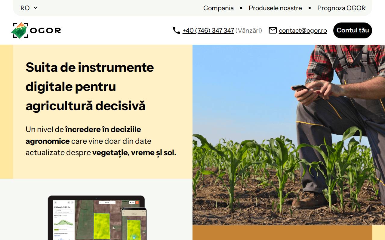 Screenshot of ogor.ro