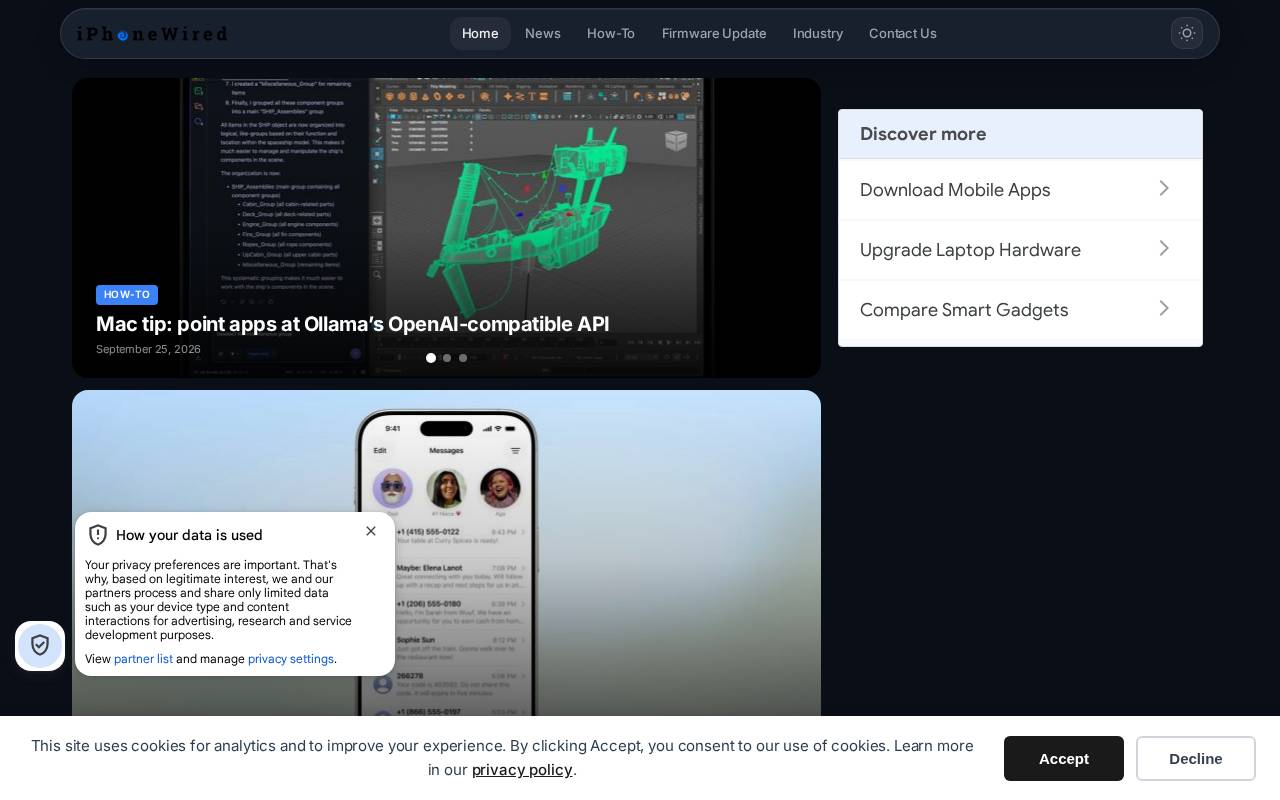 Screenshot of iphonewired.com