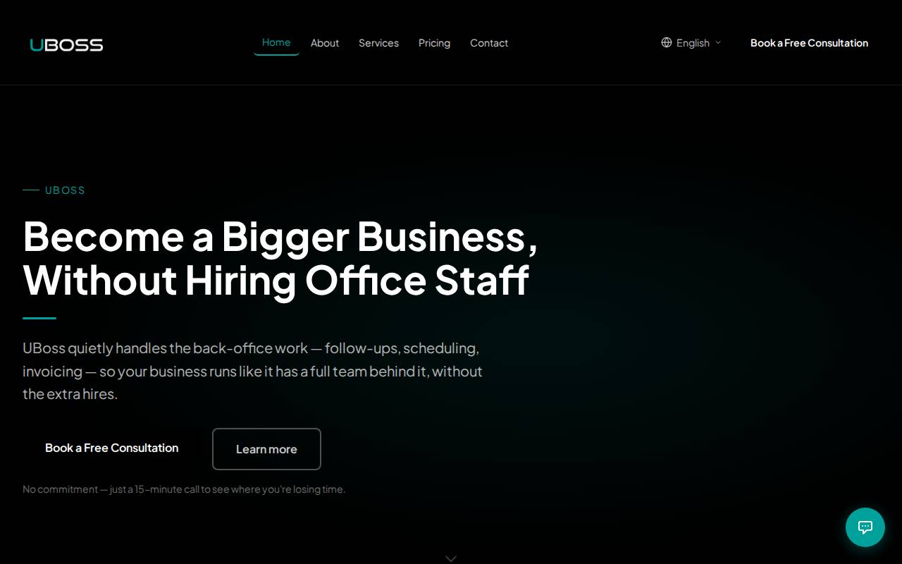 Screenshot of boss-site-chi.vercel.app