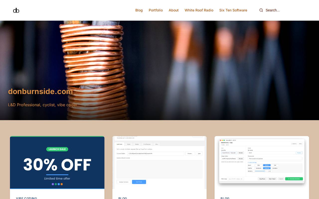 Screenshot of donburnside.com