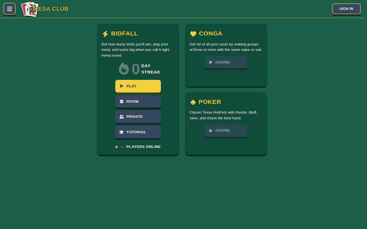 Screenshot of mesaclub.net