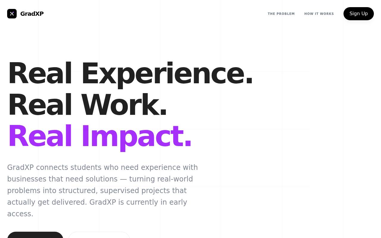 Screenshot of gradxp.co.za