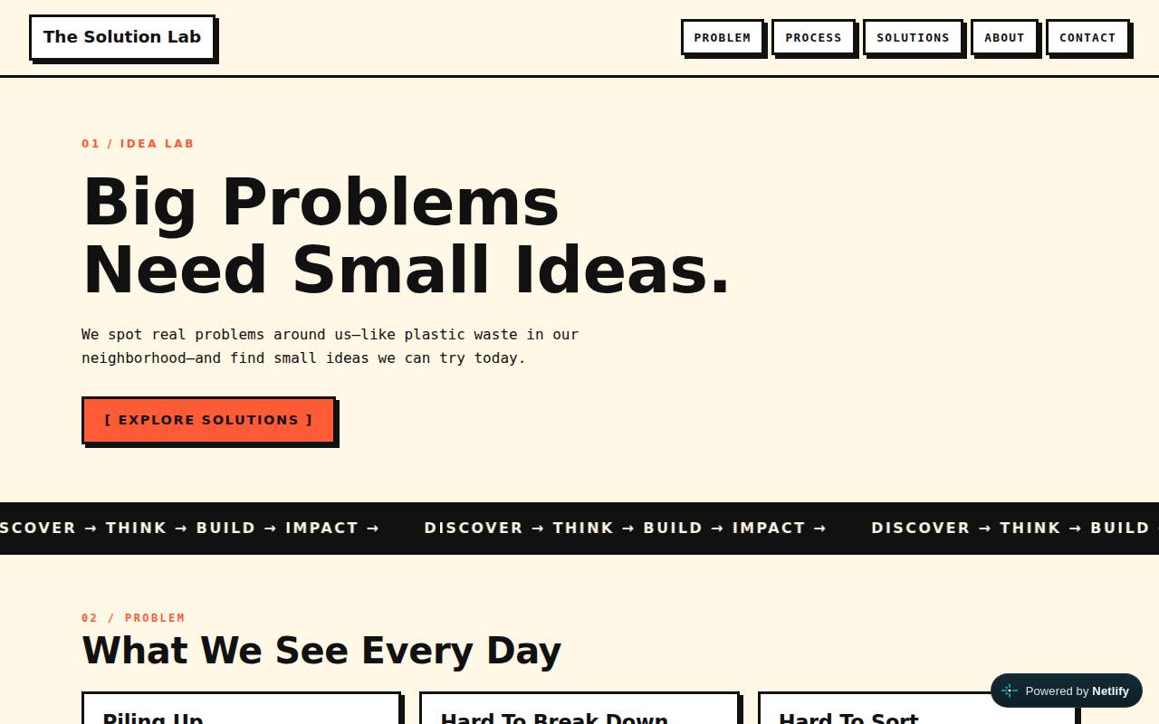Screenshot of thesolutionlab.netlify.app