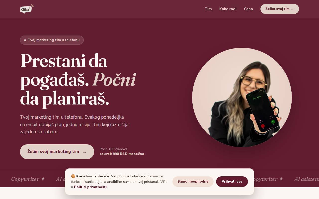 Screenshot of plus.klikadigital.com