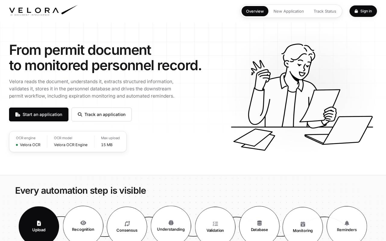 Screenshot of velora.evanbrother.com