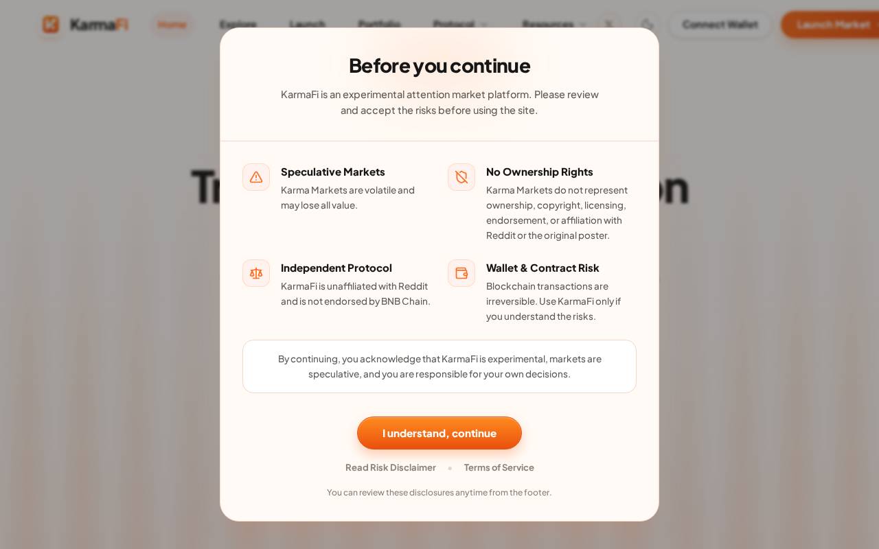 Screenshot of karmafi.app