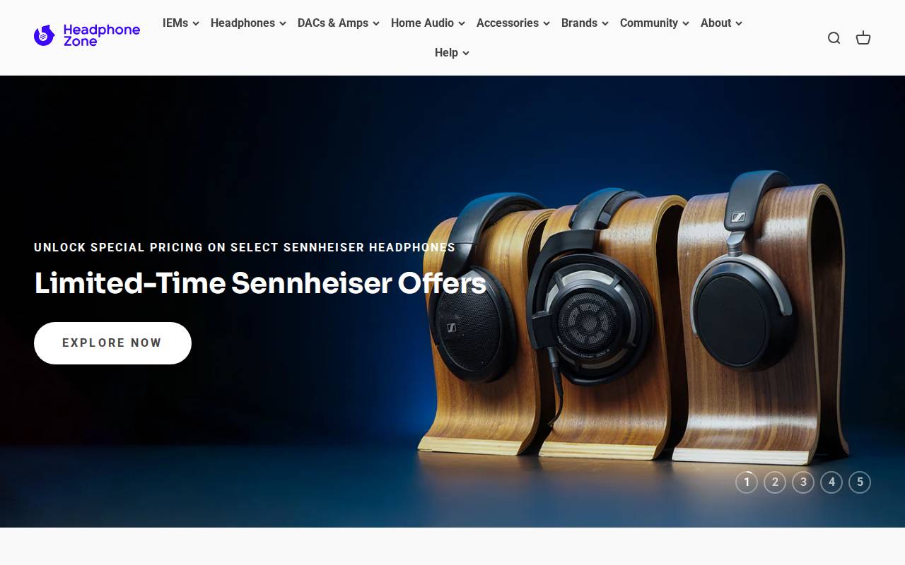 Screenshot of headphonezone.in