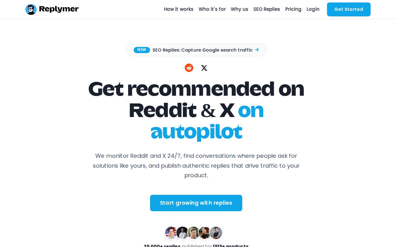 Screenshot of replymer.com