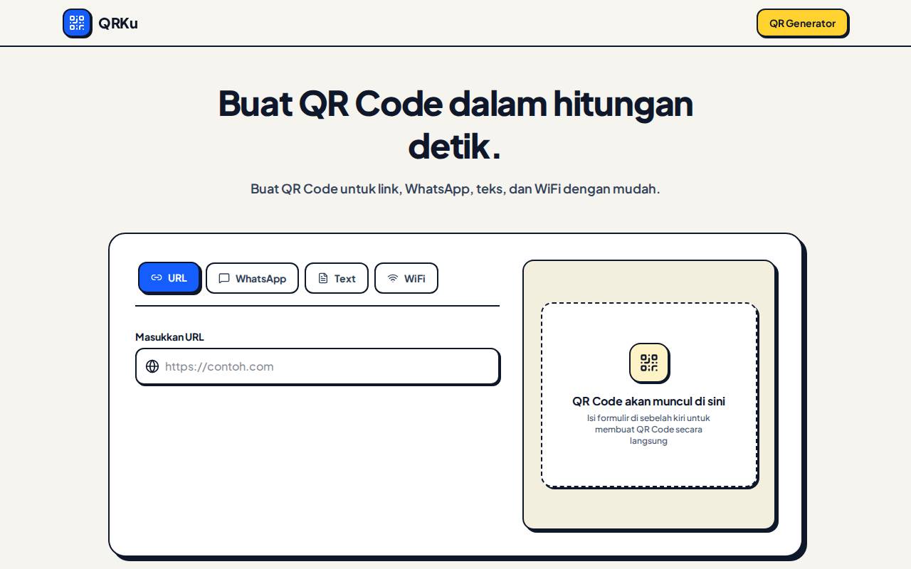 Screenshot of qrkuweb.netlify.app