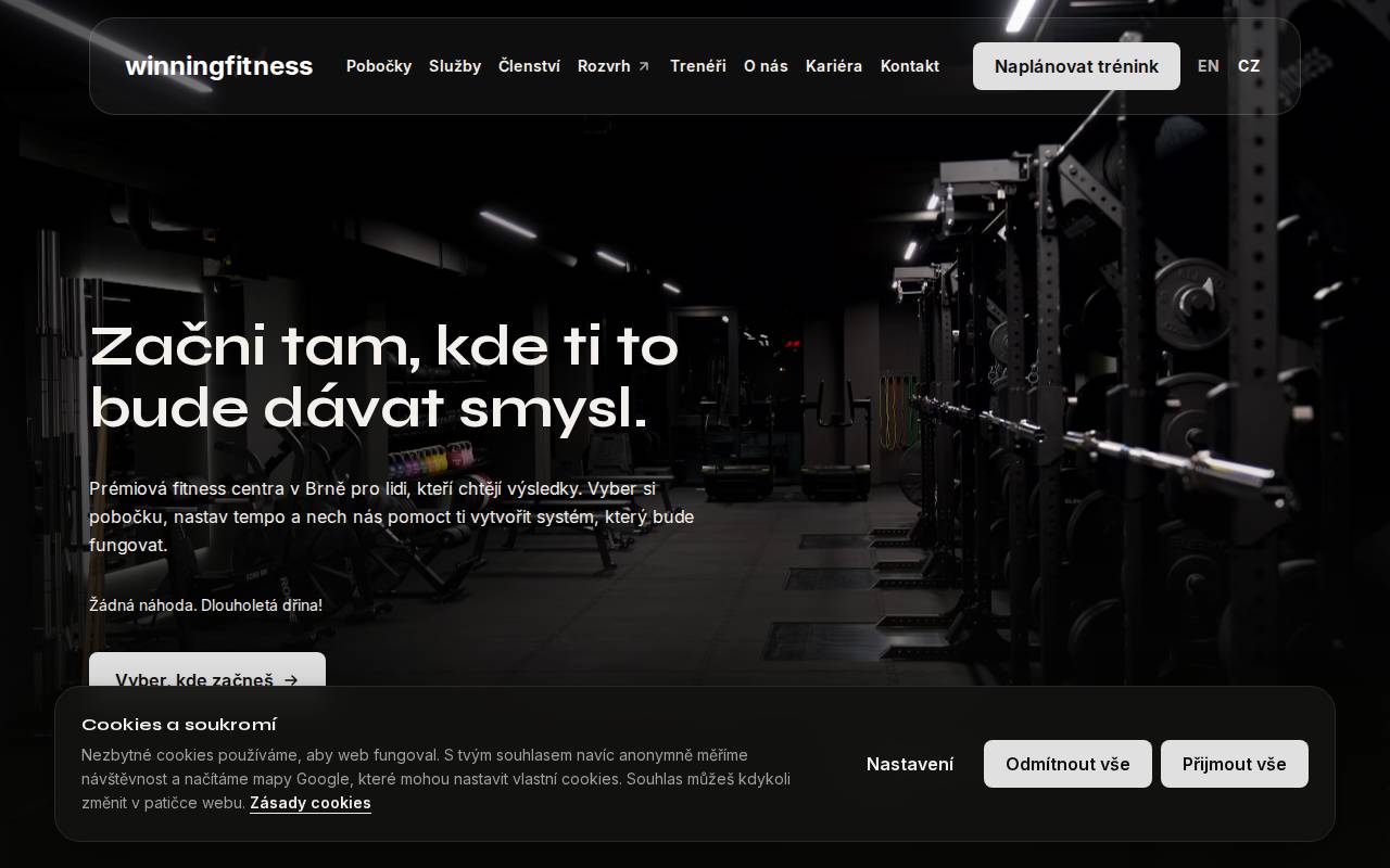 Screenshot of winningfitness.cz