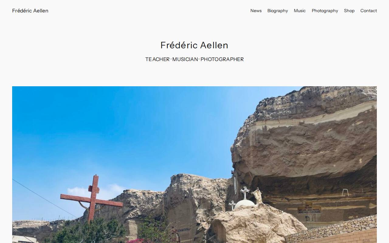 Screenshot of fredericaellen.com