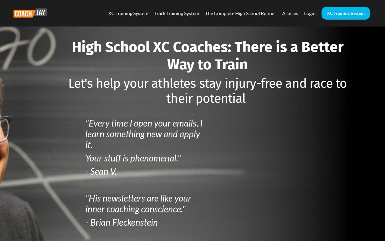 Screenshot of coachjayjohnson.com