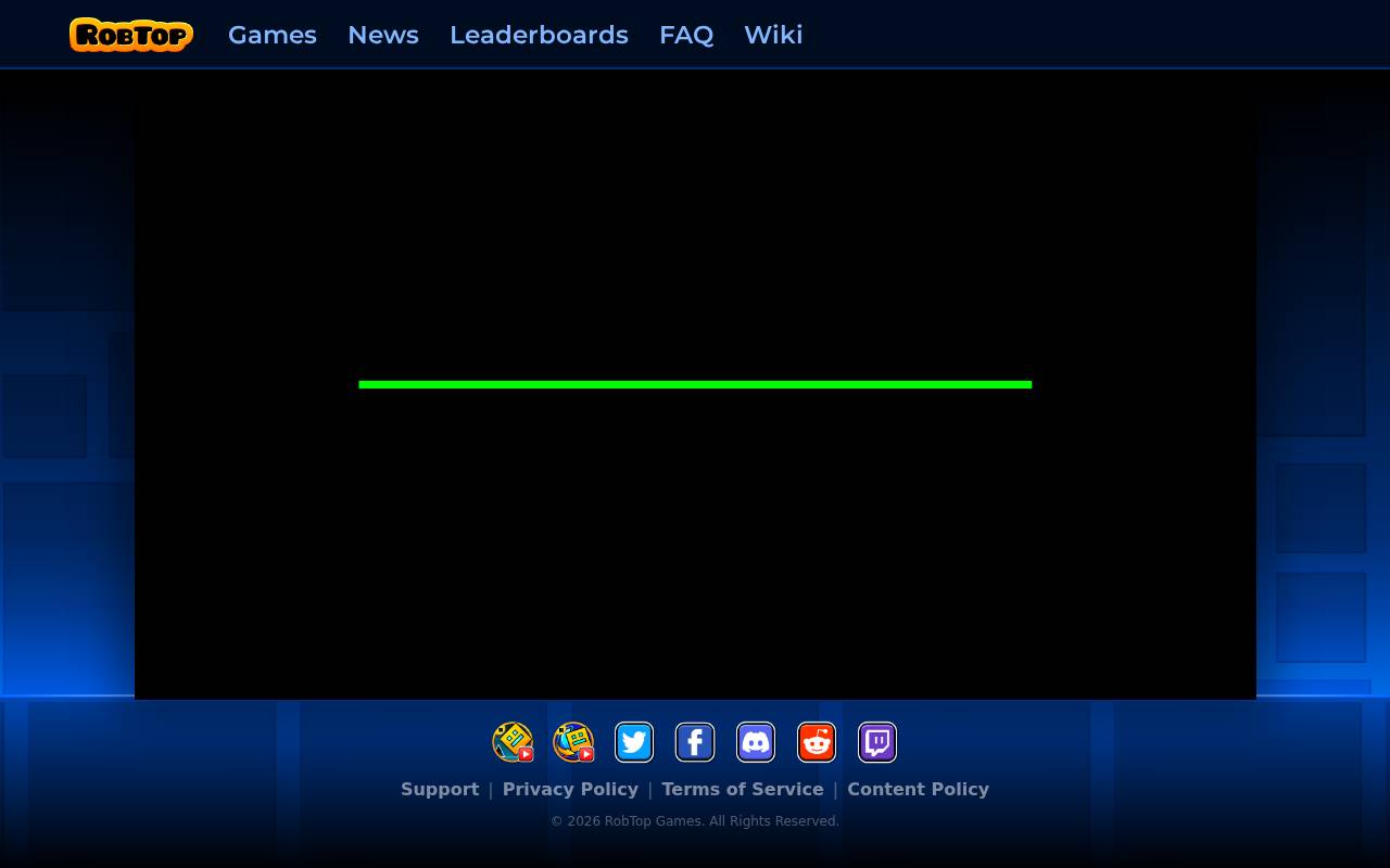 Screenshot of geometrydash.com