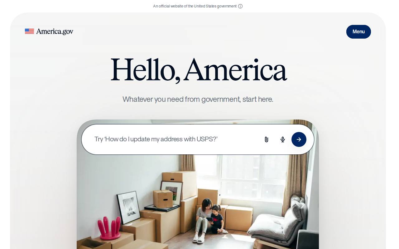 Screenshot of america.gov