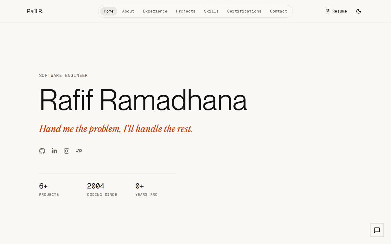 Screenshot of rafifr.my.id