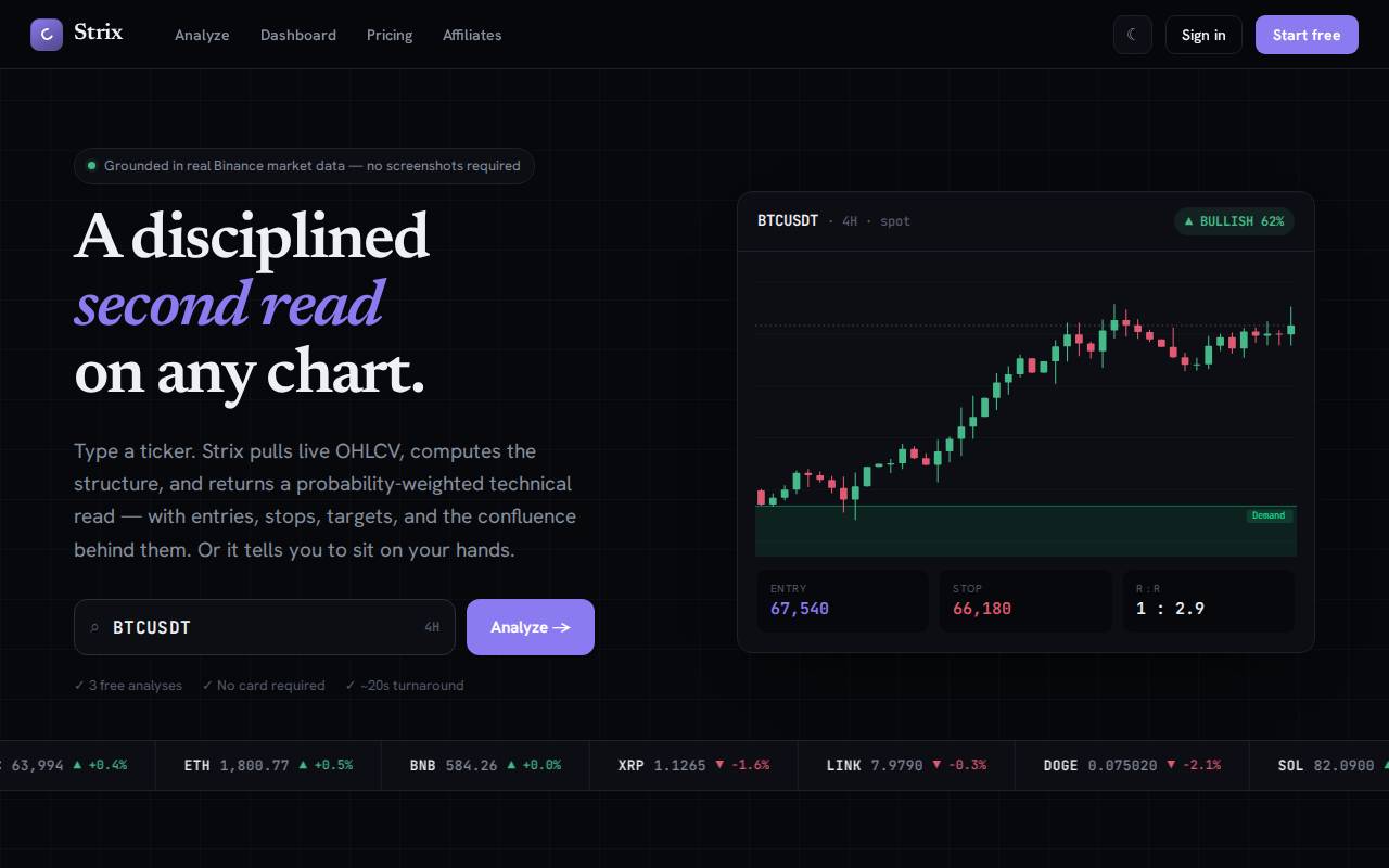 Screenshot of strix1.tech