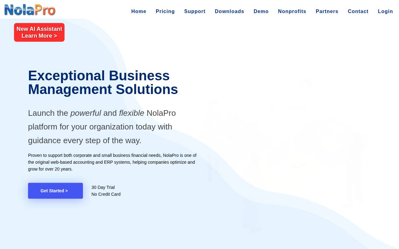 Screenshot of nolapro.com