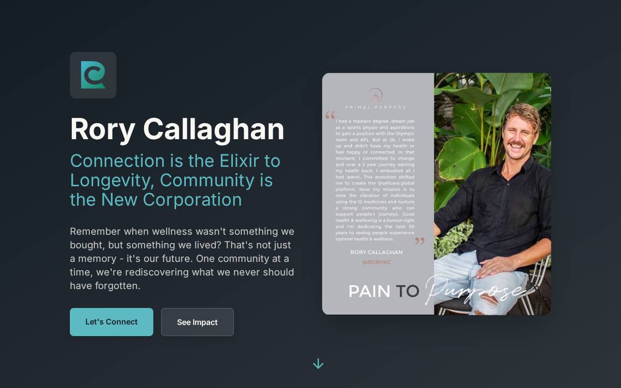 Screenshot of aboutrorycallaghan.lovable.app