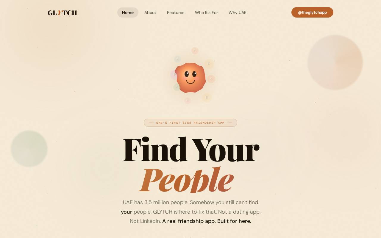 Screenshot of theglytch.com