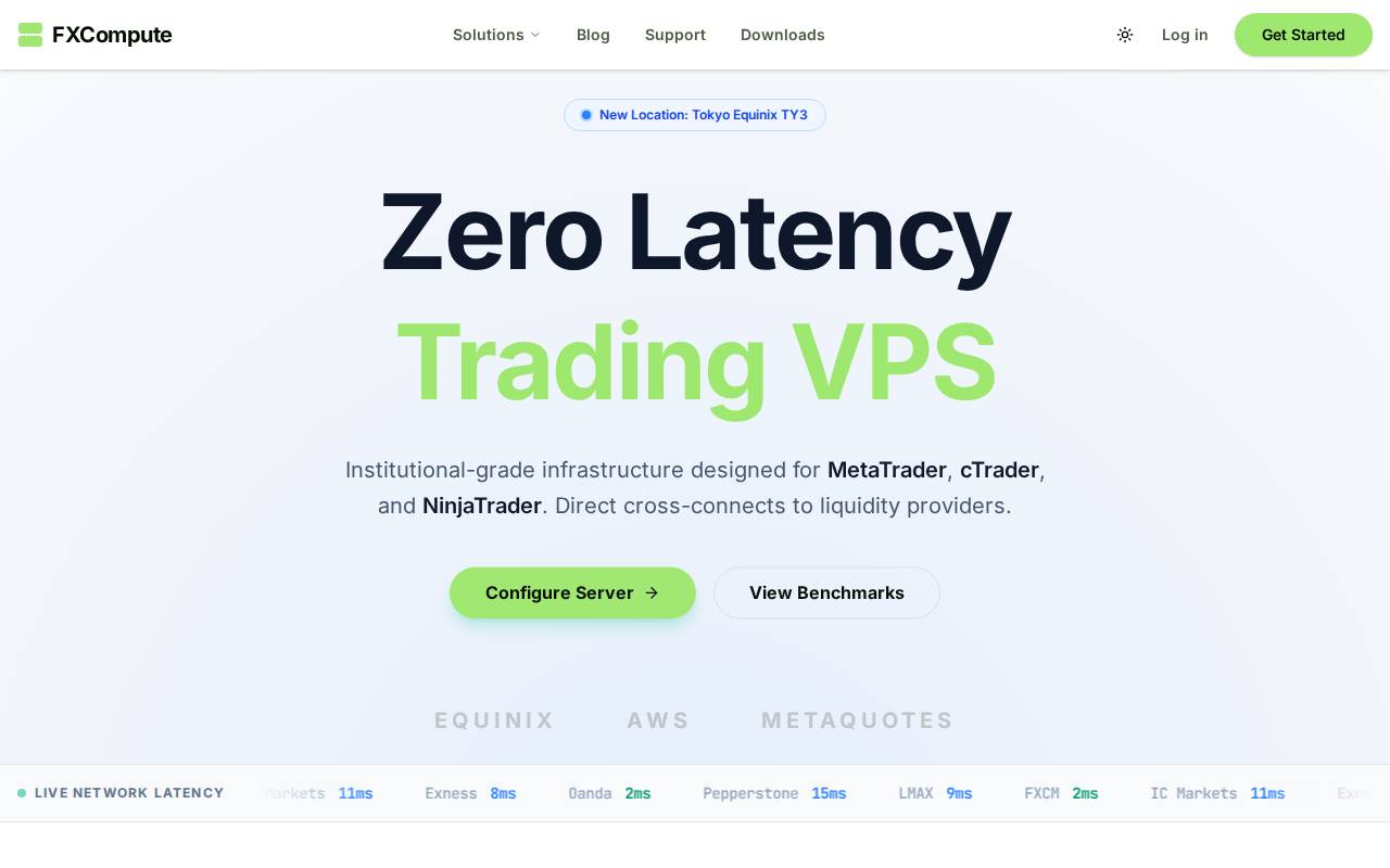 Screenshot of fxcompute.com