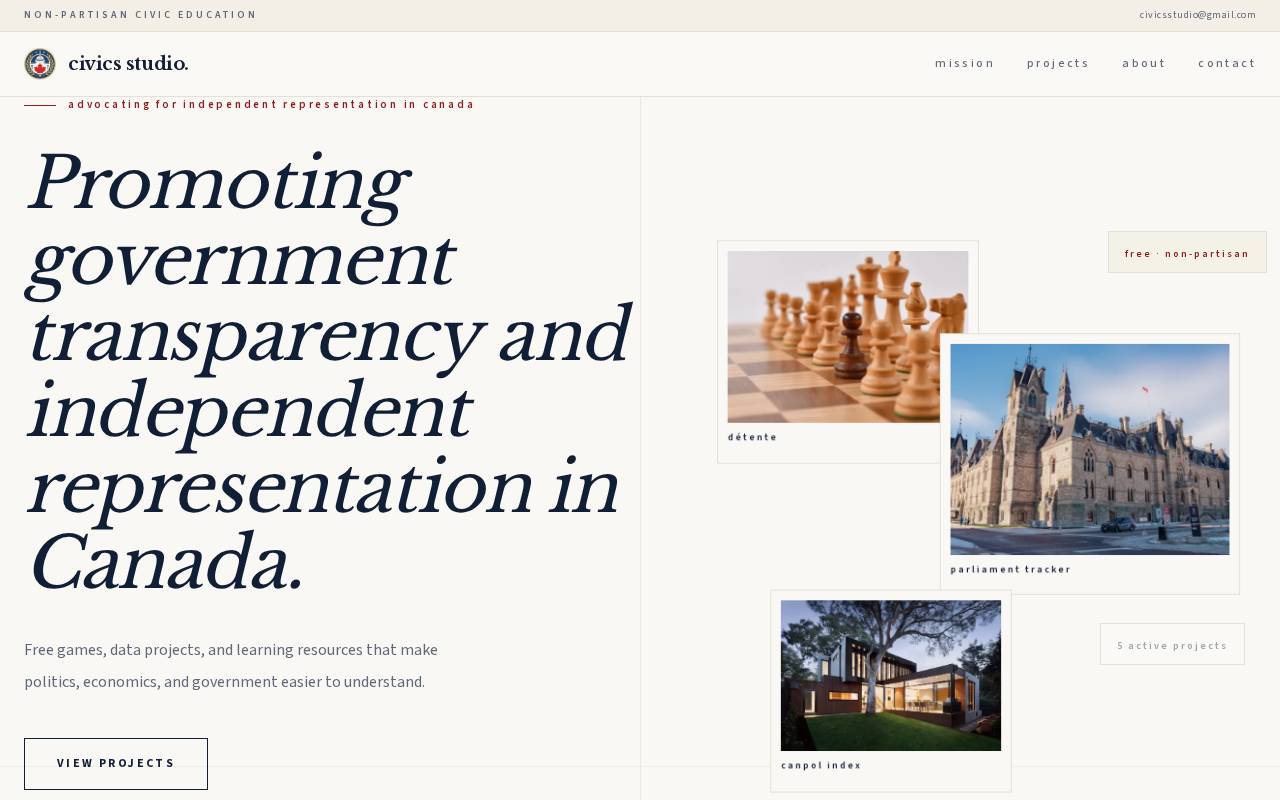 Screenshot of civics-studio.vercel.app