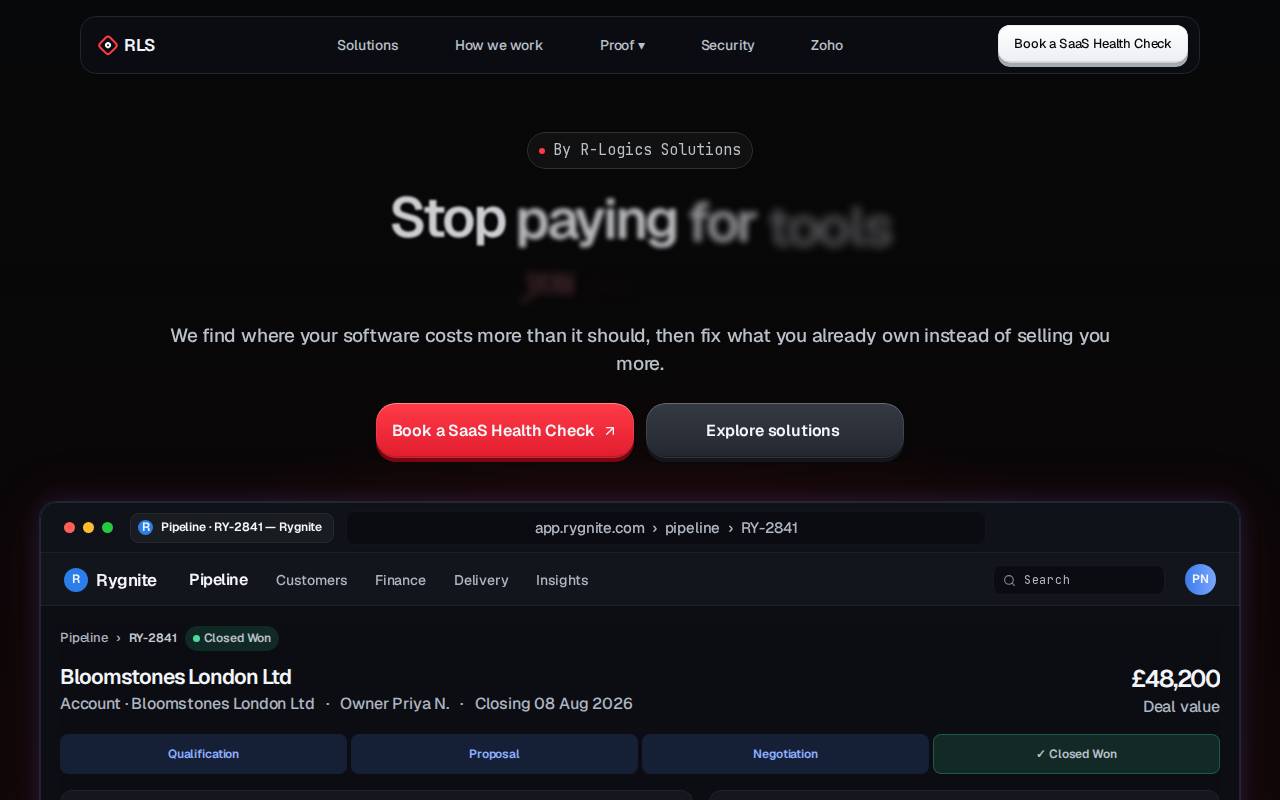 Screenshot of rygnitedemorun.framer.website