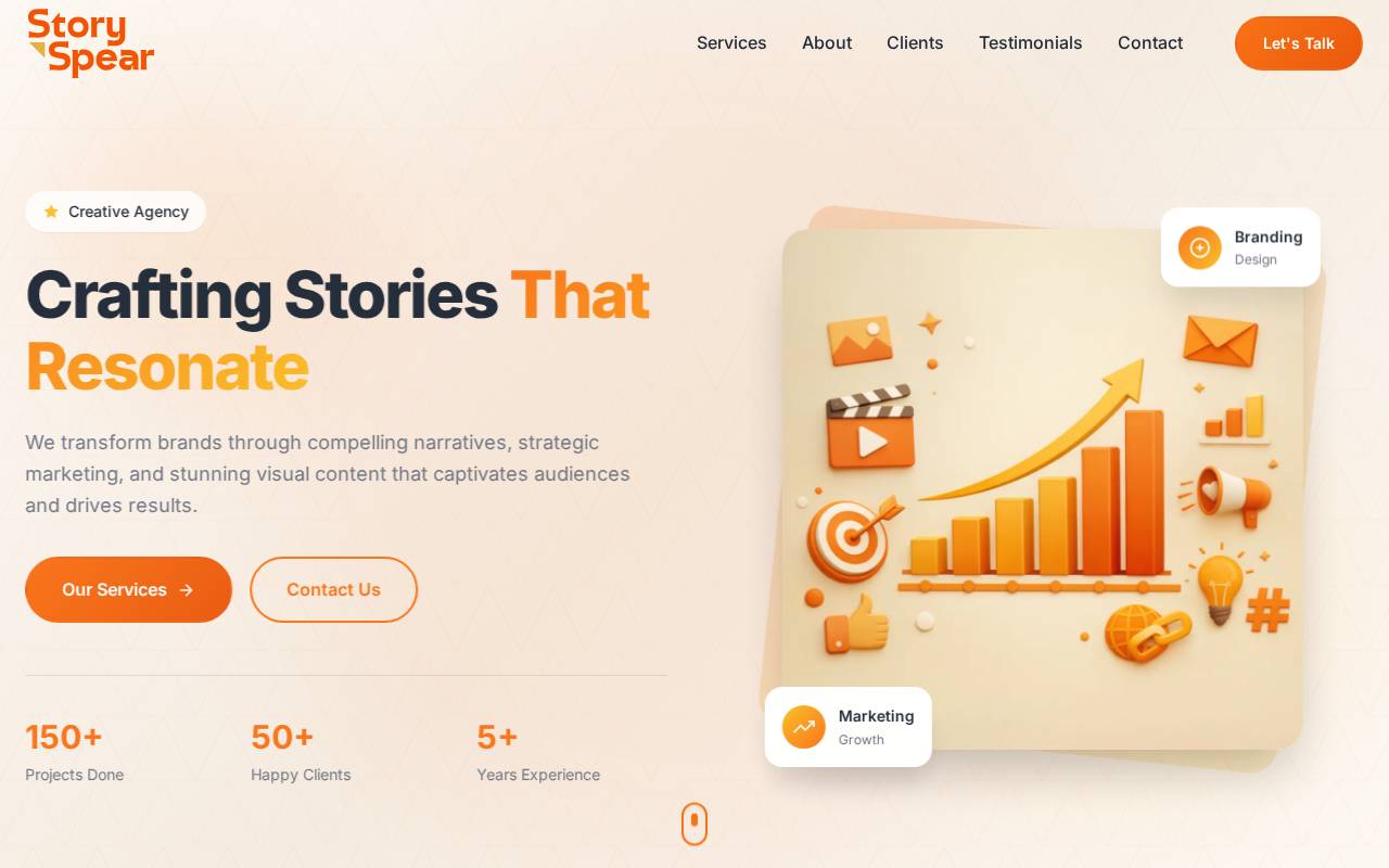 Screenshot of storyspear.com