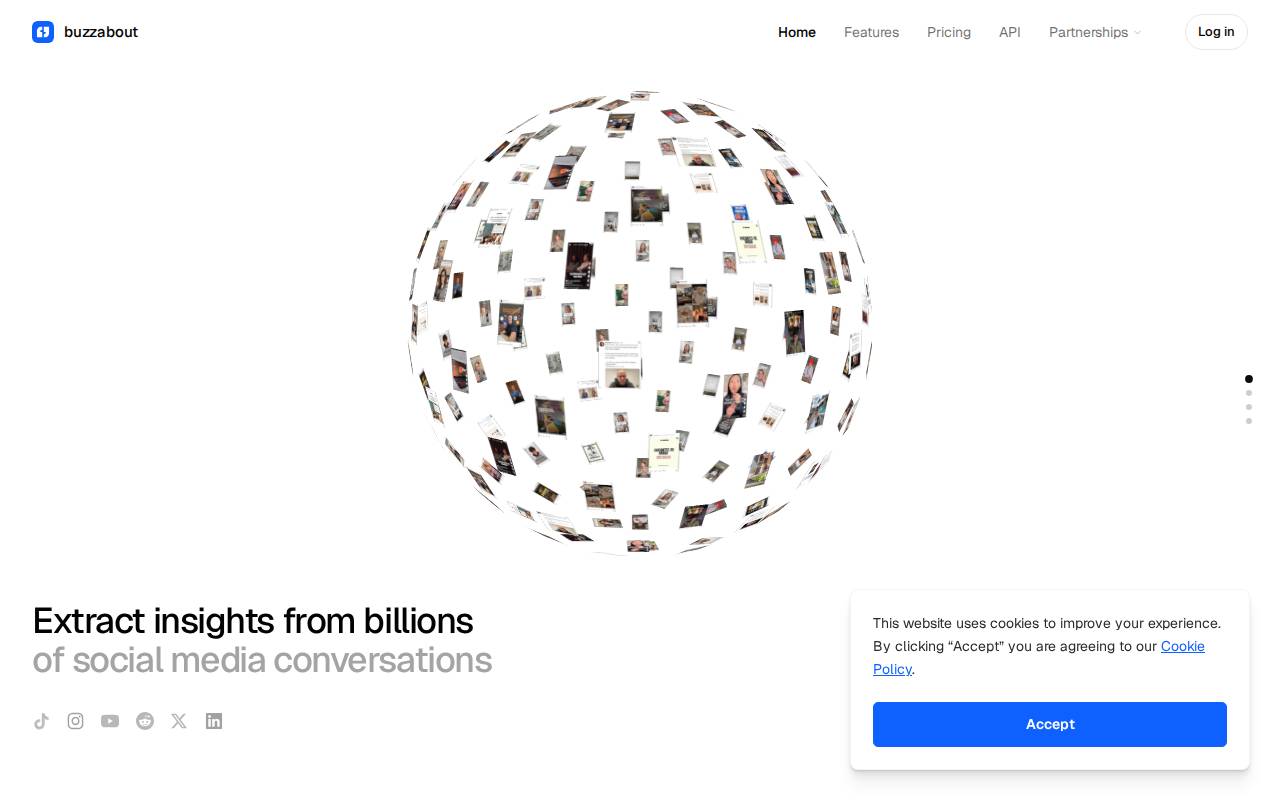 Screenshot of buzzabout.ai
