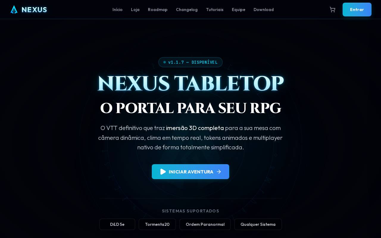 Screenshot of nexustabletop.com.br