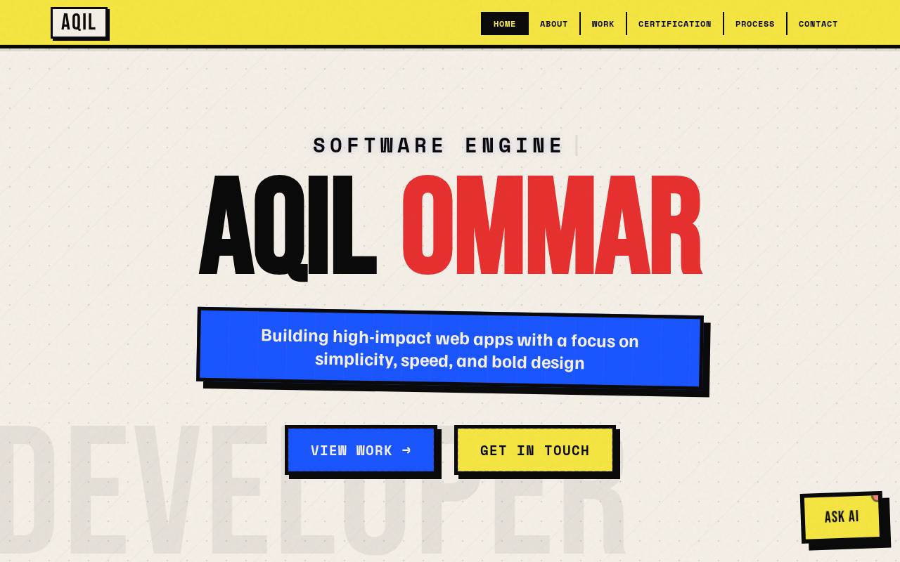 Screenshot of aqilommar.my.id