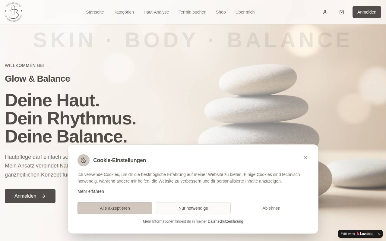 Screenshot of abnaturkosmetik.lovable.app