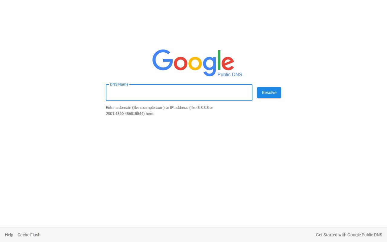 Screenshot of 8.8.8.8