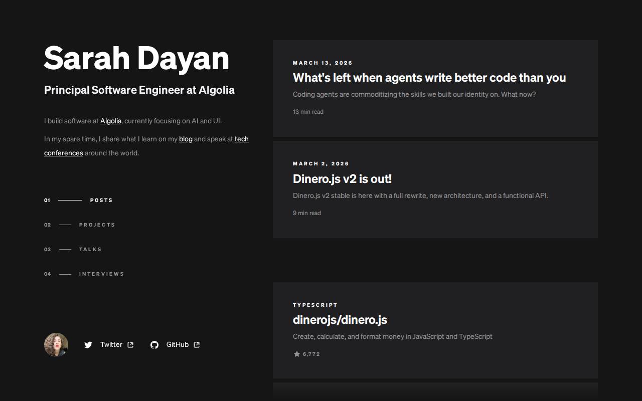Screenshot of sarahdayan.dev