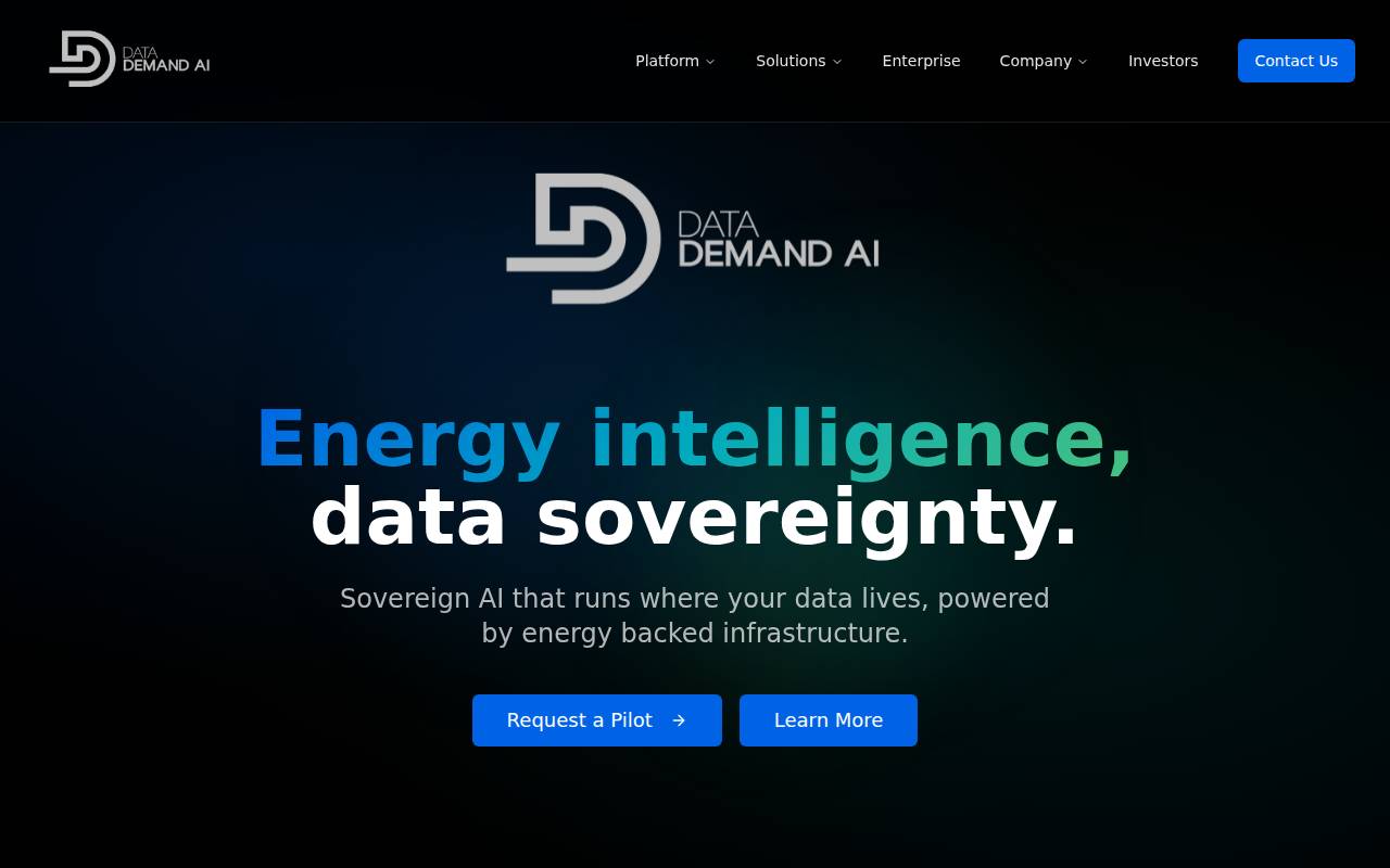 Screenshot of datademandai.com