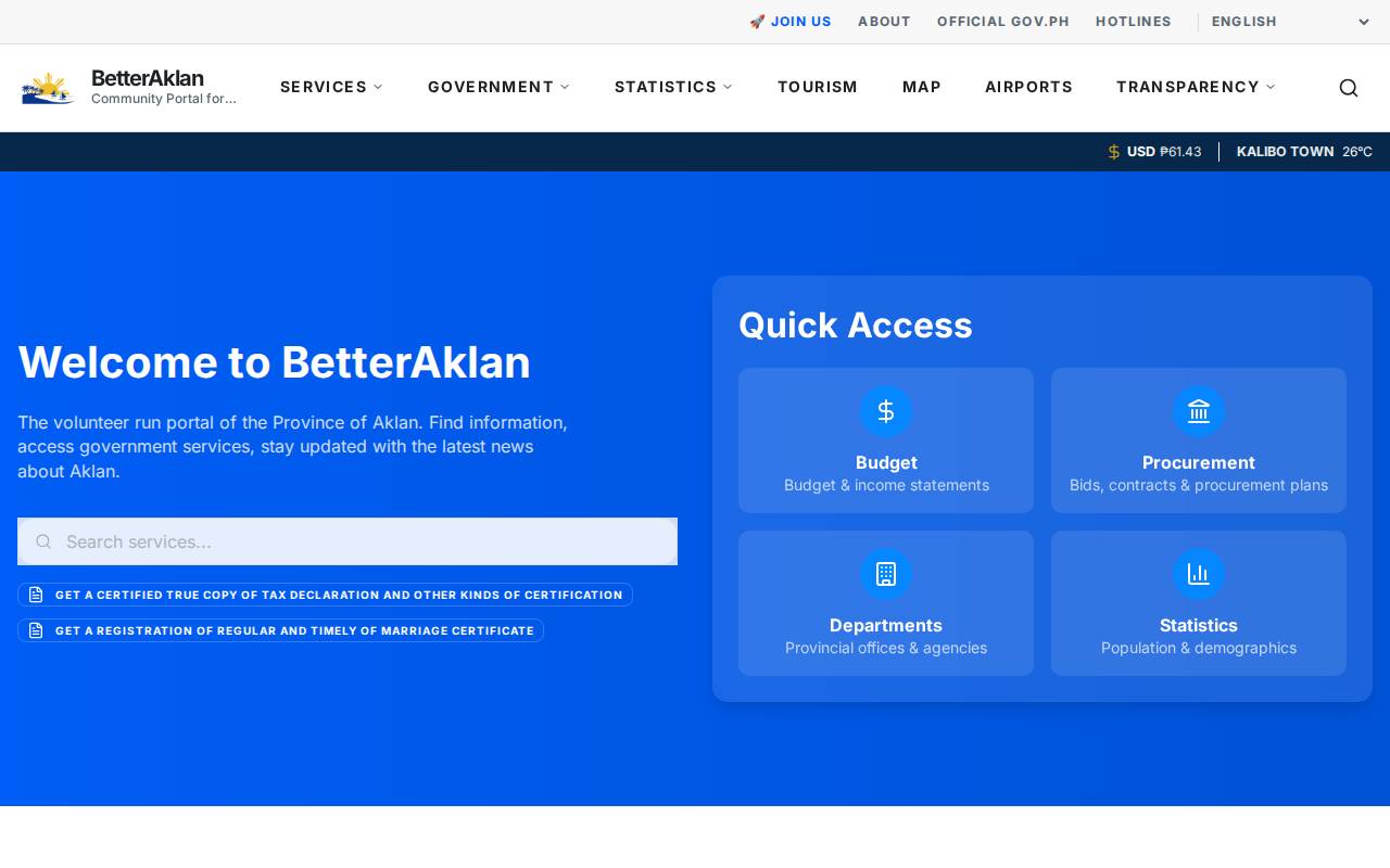 Screenshot of betteraklan.org