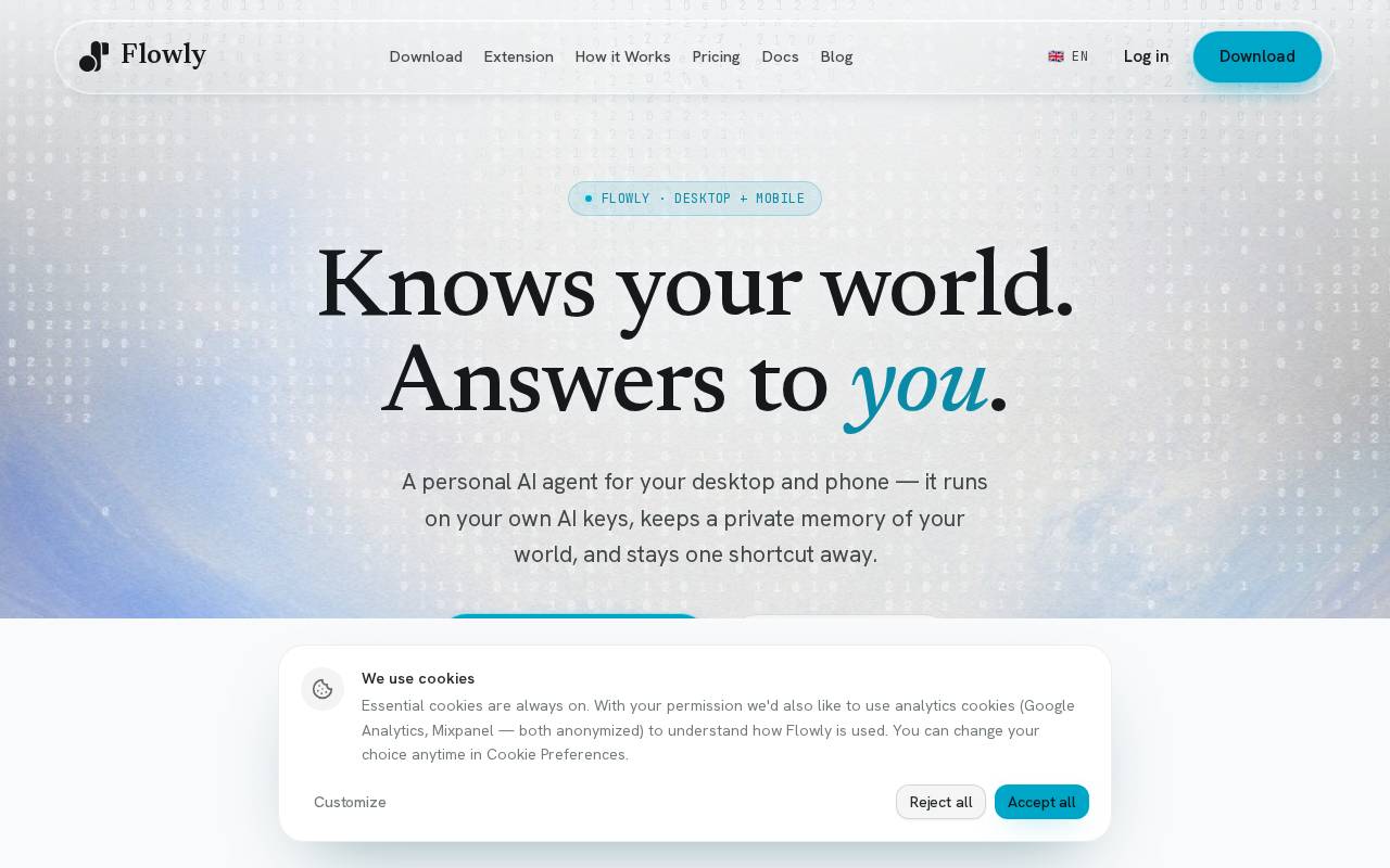 Screenshot of useflowlyapp.com