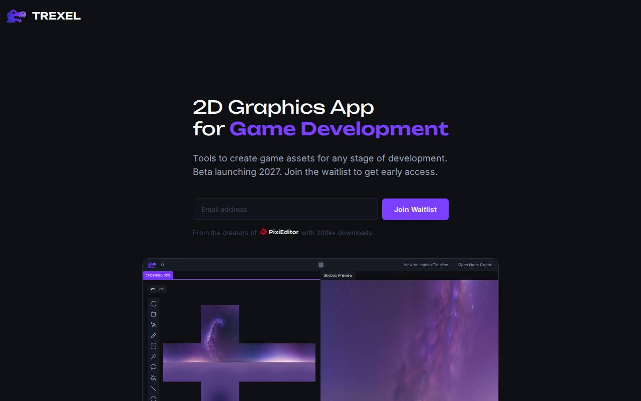 Screenshot of trexel.app
