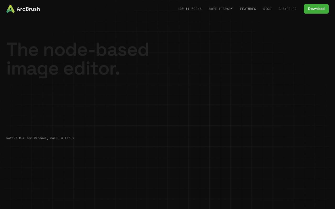 Screenshot of arcbrush.com
