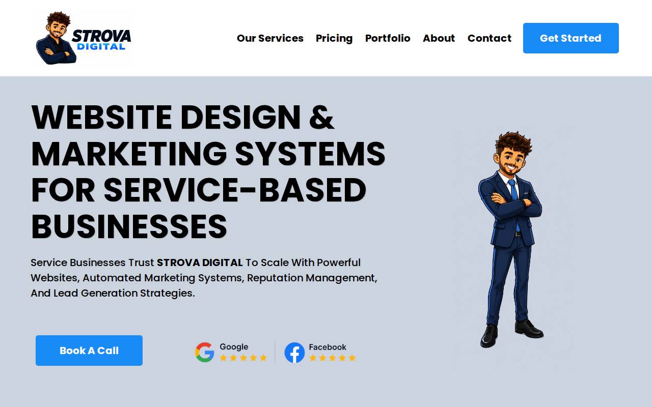 Screenshot of strovadigital.com