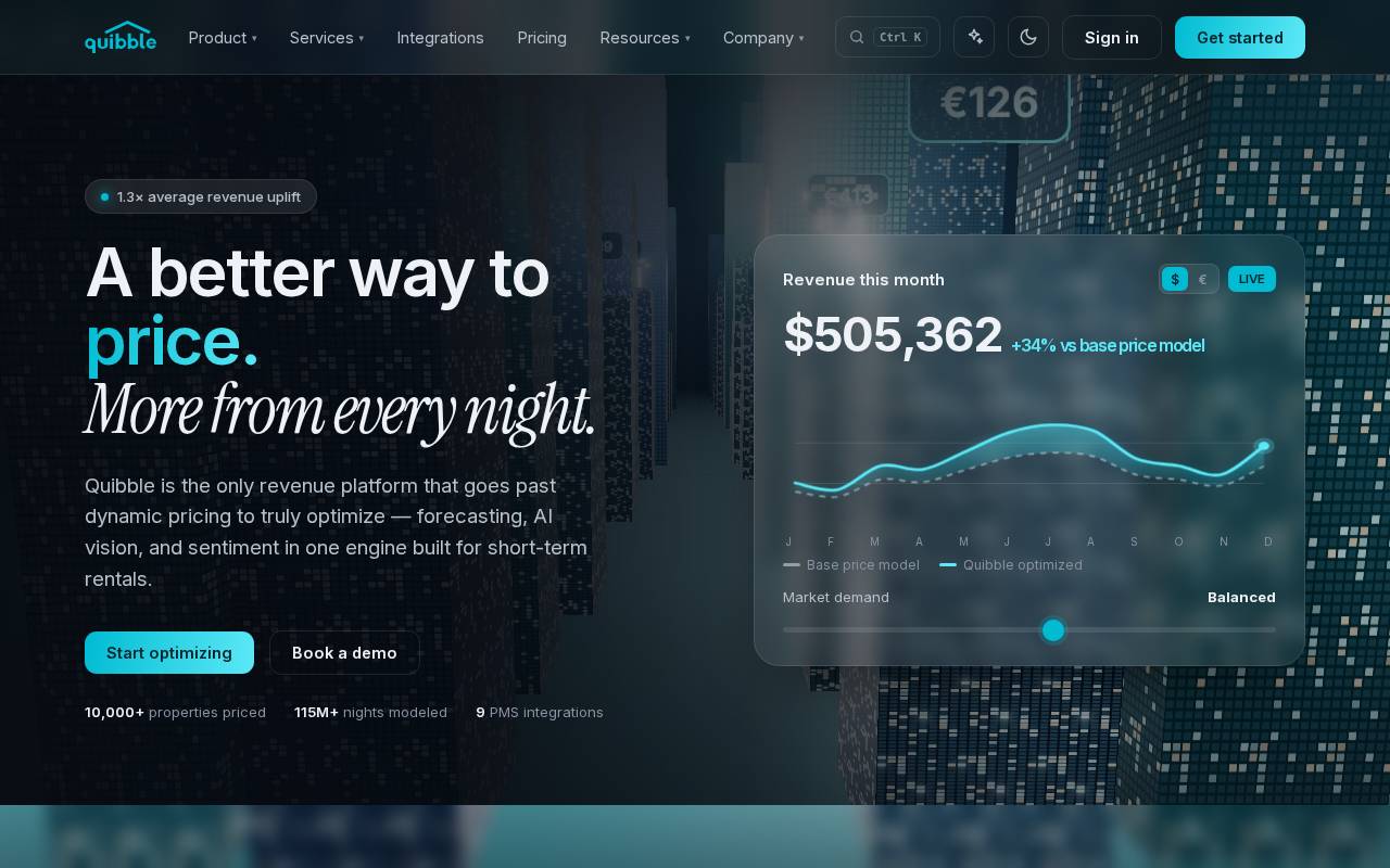 Screenshot of quibblerm.com
