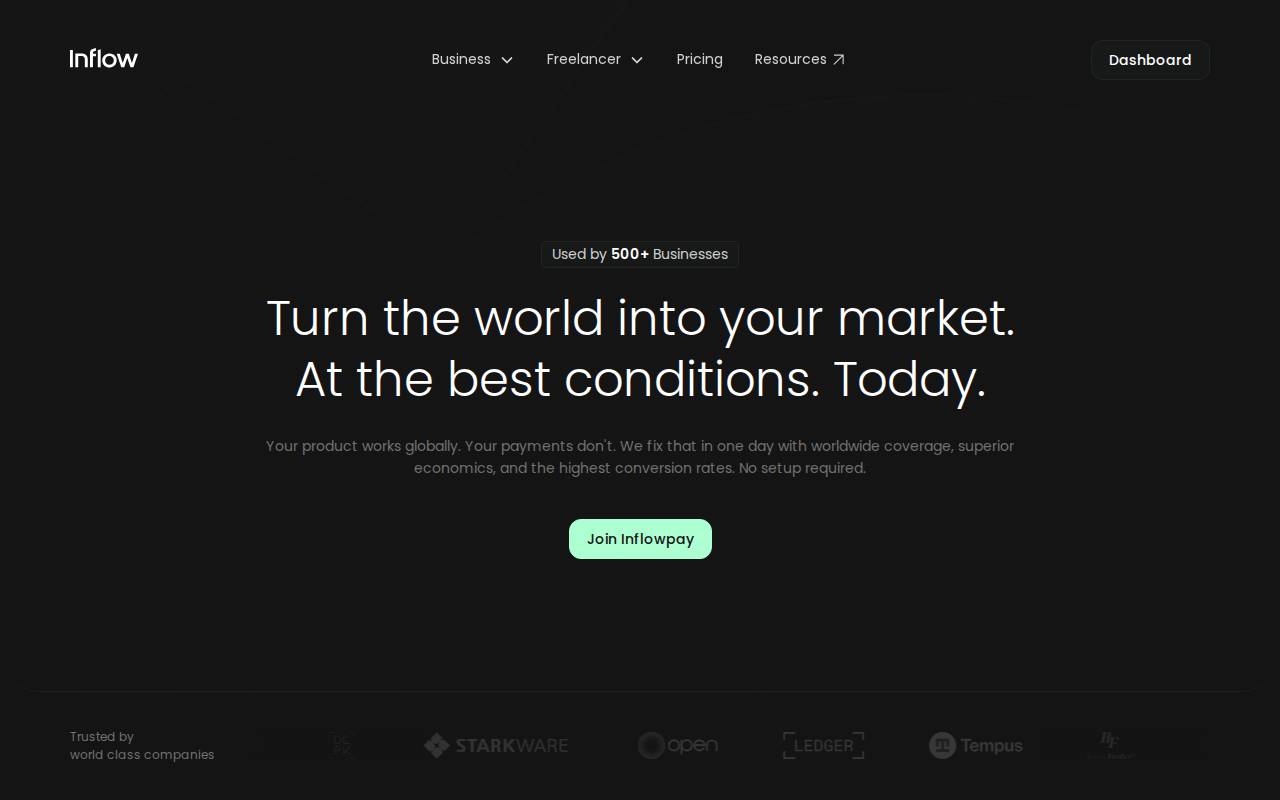 Screenshot of inflowpay.com