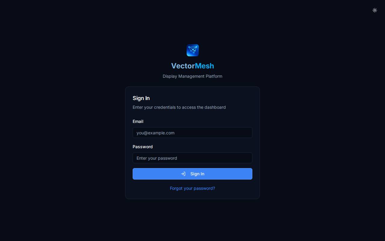 Screenshot of vectormesh.4wallcloud.com