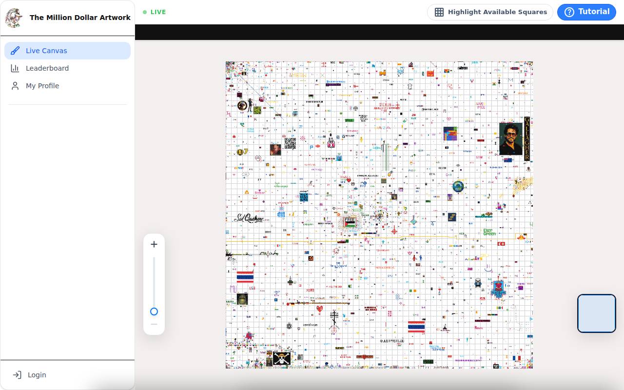 Screenshot of themilliondollardrawing.com