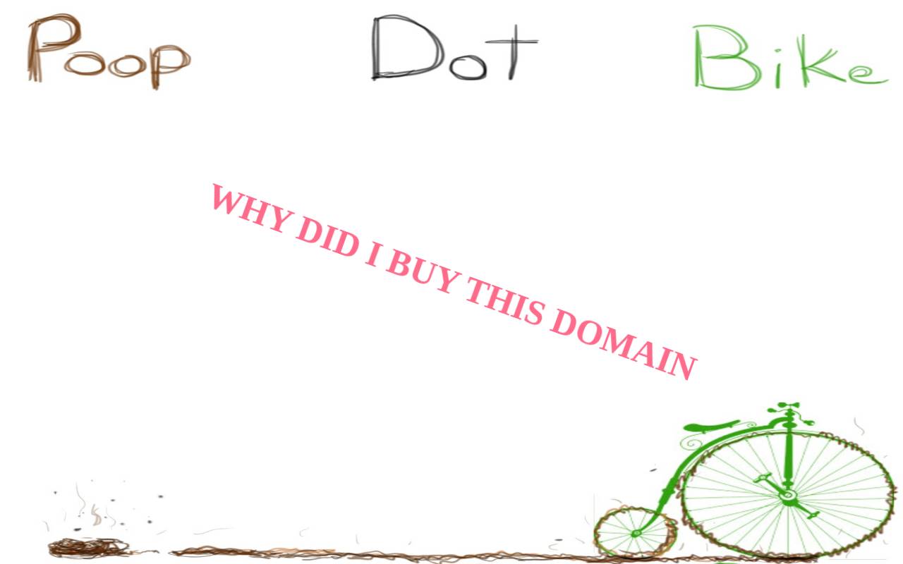 Screenshot of poop.bike