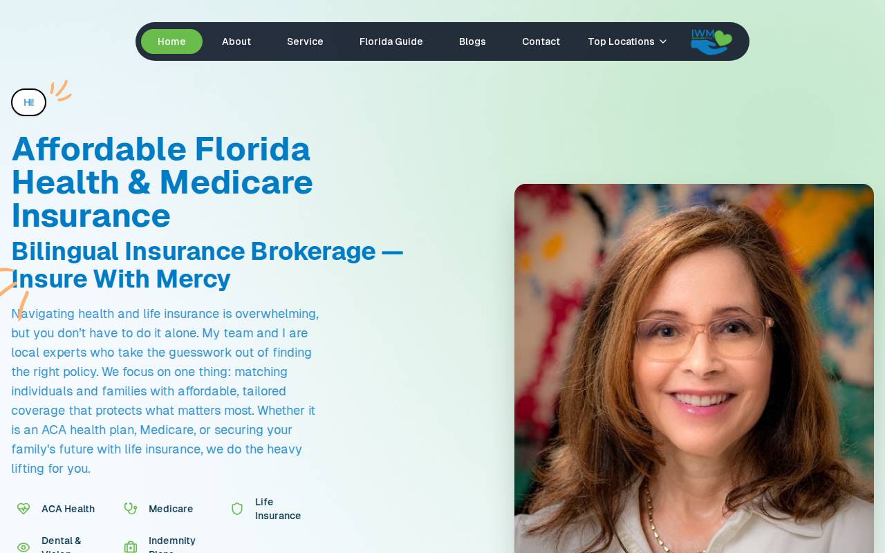 Screenshot of www.insurewithmercy.org