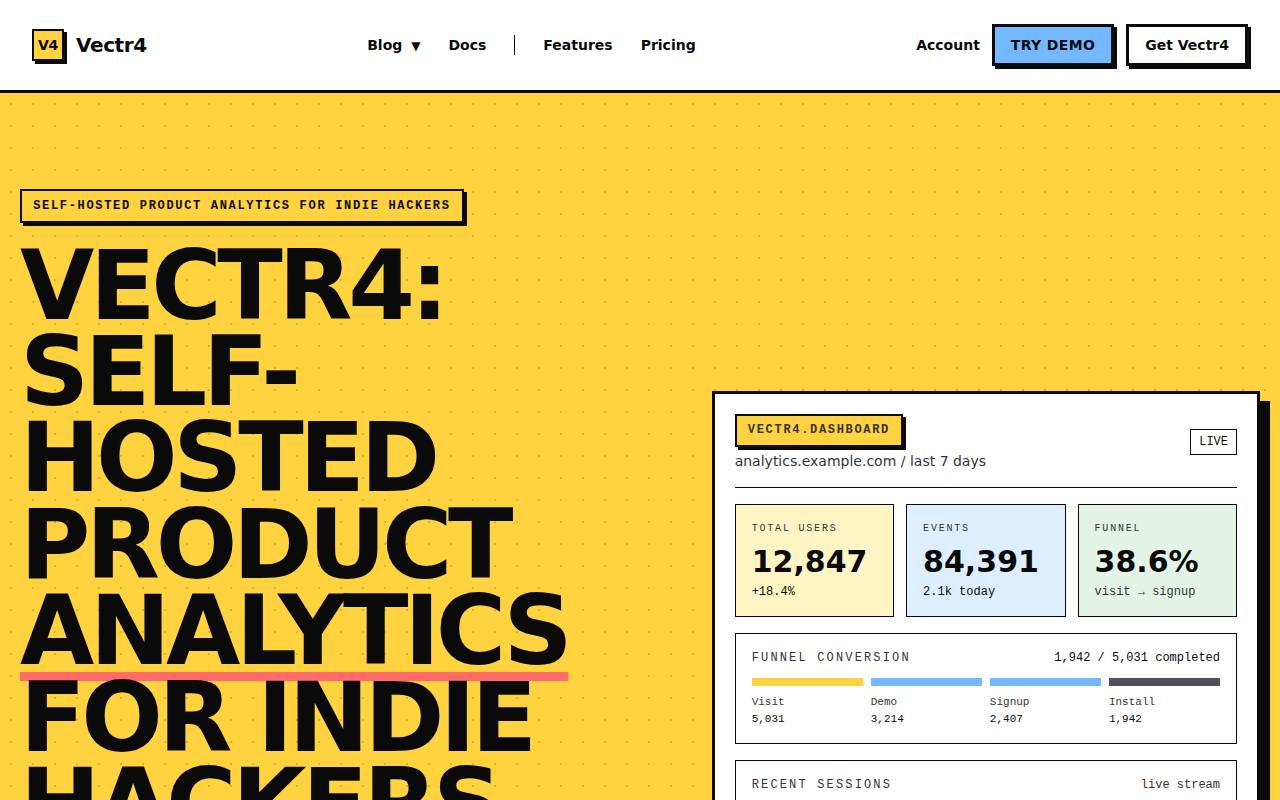 Screenshot of vectr4.com